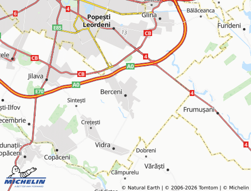 Mapa MICHELIN Berceni - ViaMichelin