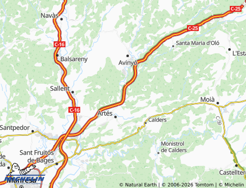 Carte MICHELIN Horta d'Avinyó - ViaMichelin