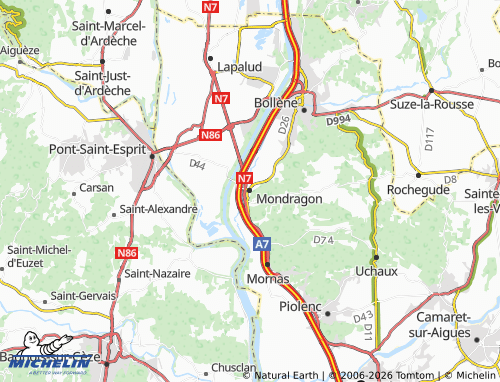 MICHELIN-Landkarte Mondragon - ViaMichelin