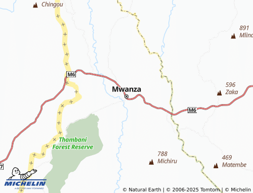 Carte MICHELIN Mwanza - ViaMichelin