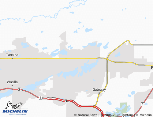 Mappa MICHELIN North Lakes - ViaMichelin