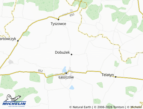Carte MICHELIN Dobużek - ViaMichelin