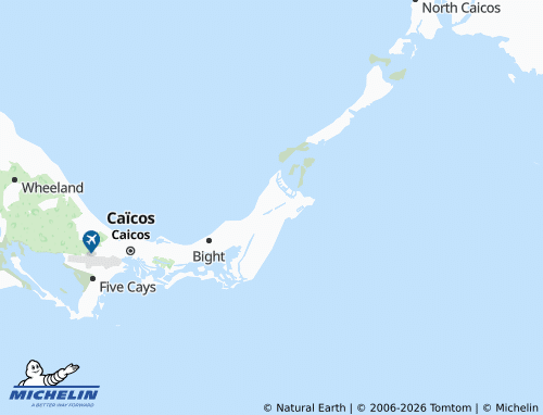 Carte MICHELIN Leeward - ViaMichelin