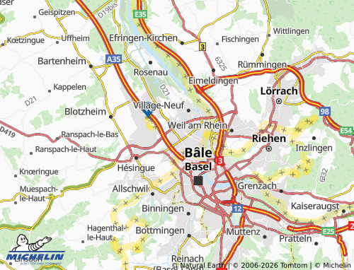 Mapa MICHELIN Saint-Louis - ViaMichelin