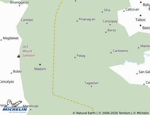 MICHELIN Patag map - ViaMichelin