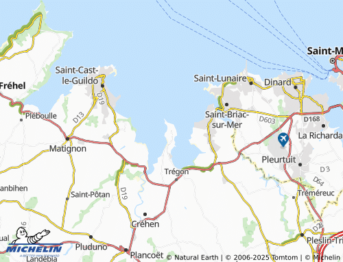 MICHELIN Saint-Jacut-de-la-Mer map - ViaMichelin