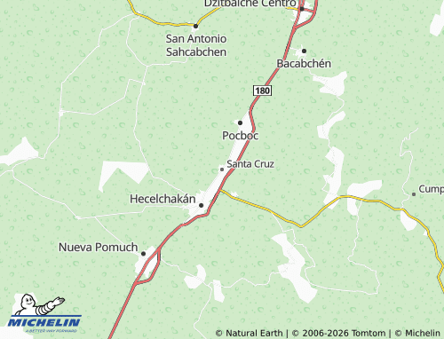 MICHELIN-Landkarte Santa Cruz - ViaMichelin
