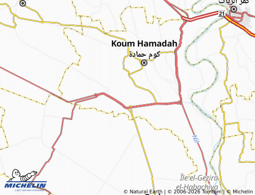 Mapa MICHELIN Zawiyat Khaneezah - ViaMichelin