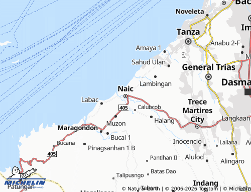 Mappa MICHELIN Naic - ViaMichelin