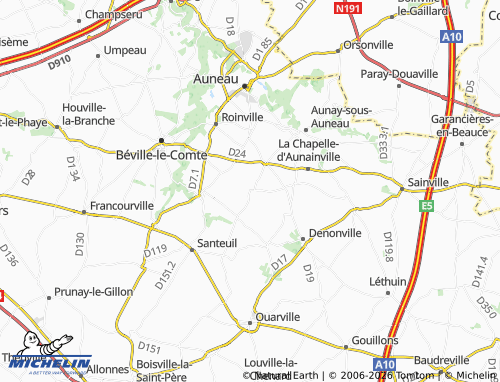 Carte MICHELIN Dillonvilliers - ViaMichelin