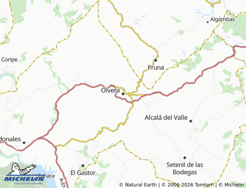 Mapa MICHELIN Olvera - ViaMichelin