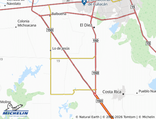 MICHELIN La Flor Localidad map - ViaMichelin
