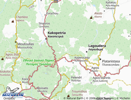 MICHELIN Spilia map - ViaMichelin
