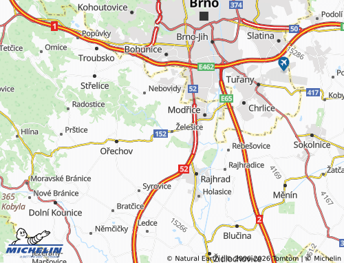 Mappa MICHELIN Želešice - ViaMichelin