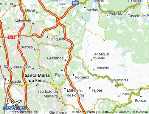 MICHELIN Louredo map - ViaMichelin