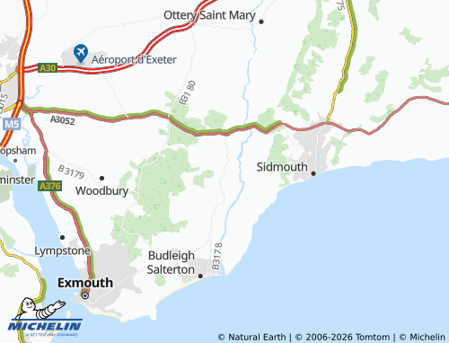 MICHELIN Colaton Raleigh map - ViaMichelin