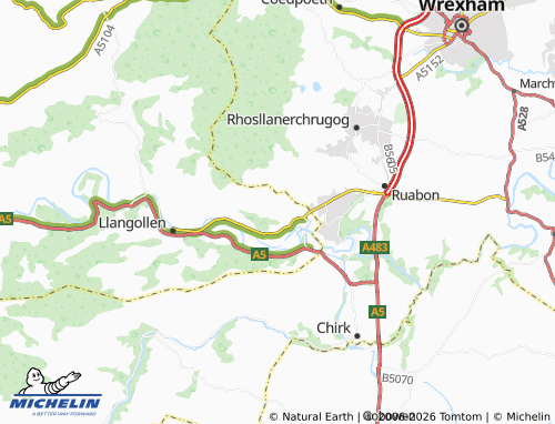 Mappa MICHELIN Garth - ViaMichelin