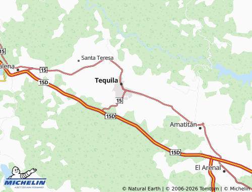 MICHELIN-Landkarte Las Glorias - ViaMichelin