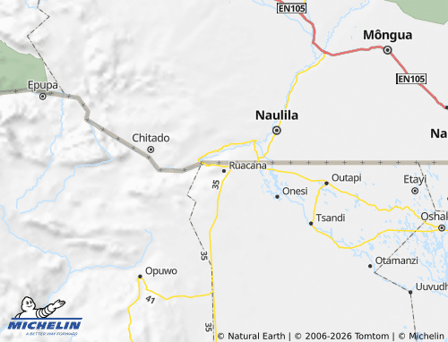 MICHELIN Ruacana map - ViaMichelin