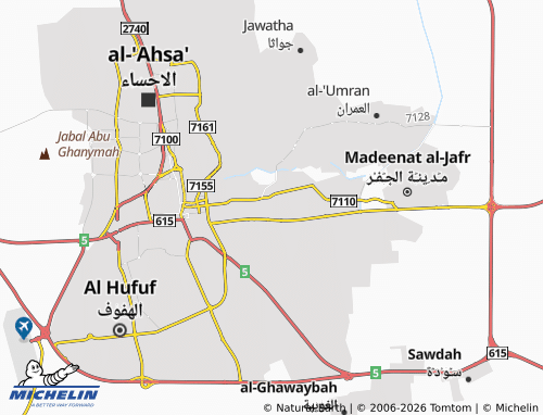 MICHELIN Al Fardus map - ViaMichelin