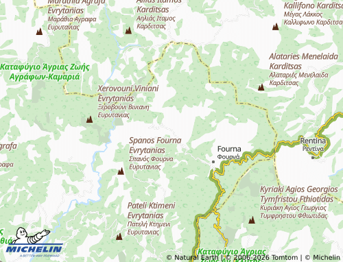 MICHELIN Platanos map - ViaMichelin