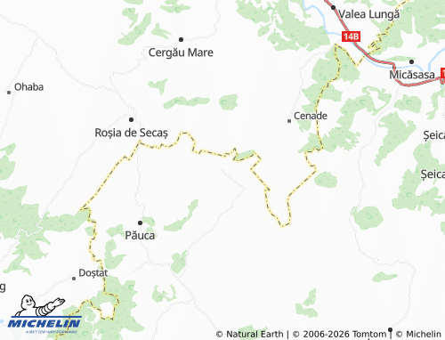 MICHELIN Broșteni map - ViaMichelin