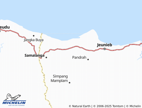 MICHELIN Meunasah Mamplam map - ViaMichelin