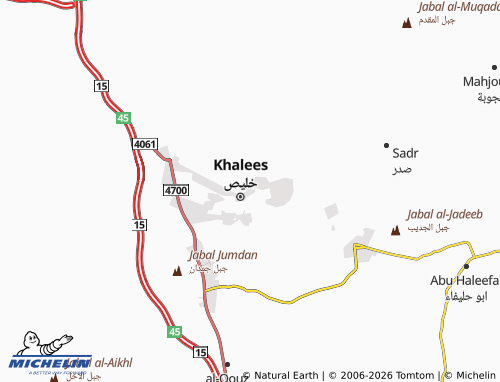 Carte MICHELIN al-'Azeeziyyah - ViaMichelin