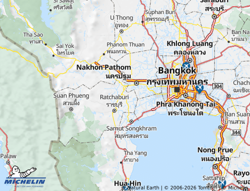 Mapa MICHELIN Amphoe Bang Phae - ViaMichelin