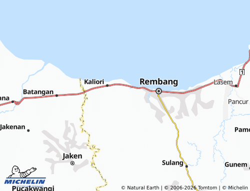 MICHELIN Karangsekar map - ViaMichelin