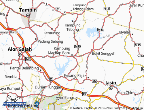 MICHELIN Kampung Machap Baru map - ViaMichelin