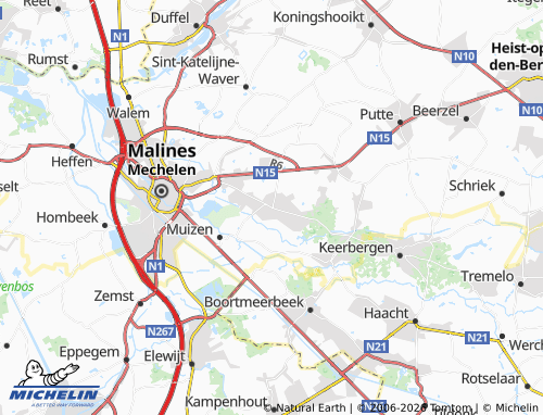 Mappa MICHELIN Bonheiden - ViaMichelin