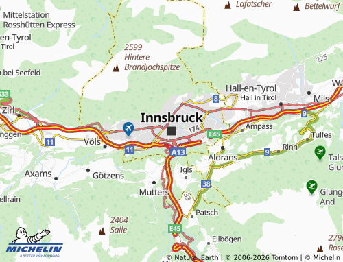 MICHELIN-Landkarte Innsbruck - ViaMichelin