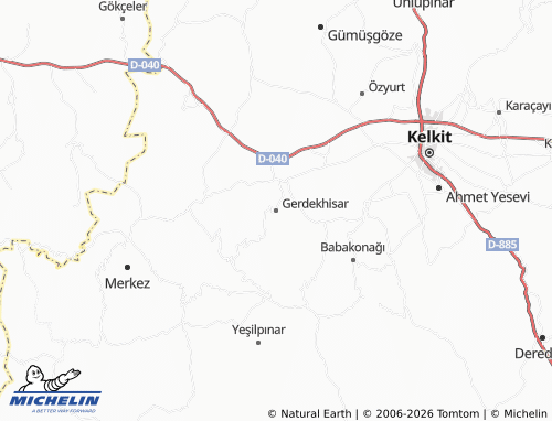 Mapa MICHELIN Gerdekhisar - ViaMichelin