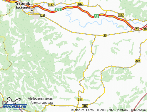 Mapa MICHELIN Veluće - ViaMichelin