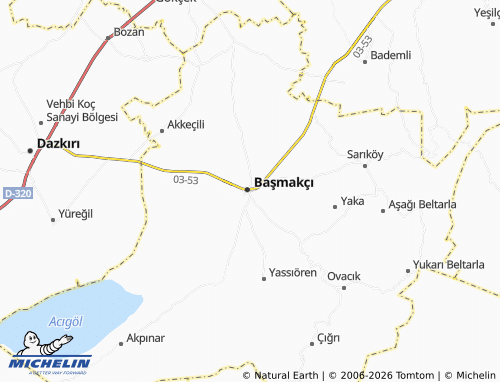 MICHELIN Çağlayan map - ViaMichelin