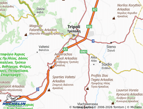 MICHELIN Thanas map - ViaMichelin