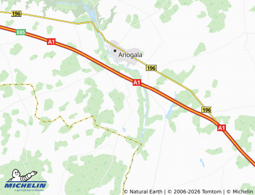 MICHELIN Butkiškė map - ViaMichelin