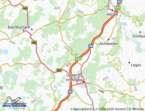 Mapa MICHELIN Schloss Zeil - ViaMichelin