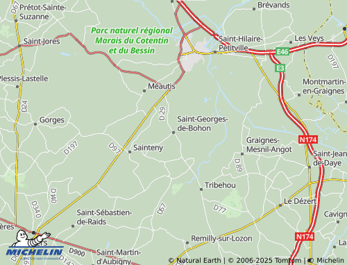 MICHELIN Saint-Georges-de-Bohon map - ViaMichelin