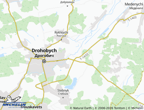 Mapa MICHELIN Pochaievychi - ViaMichelin