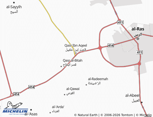 MICHELIN-Landkarte al-Hinakia - ViaMichelin