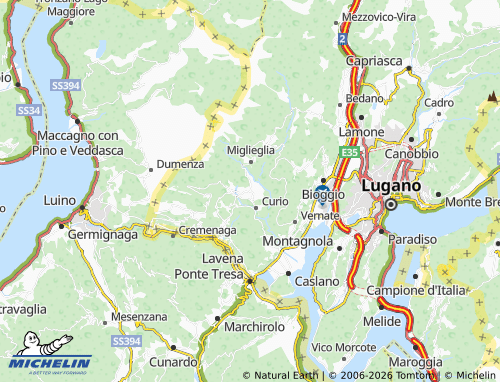 Mapa MICHELIN Novaggio - ViaMichelin