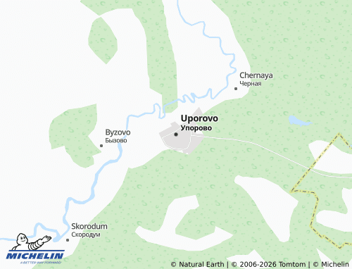 MICHELIN-Landkarte Uporovo - ViaMichelin