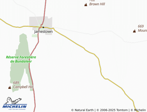 MICHELIN Belalie East map - ViaMichelin