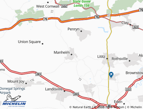 Mappa MICHELIN Manheim - ViaMichelin