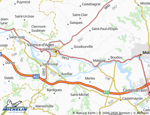 Carte MICHELIN Pommevic - ViaMichelin