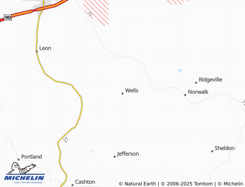 MICHELIN Wells map - ViaMichelin