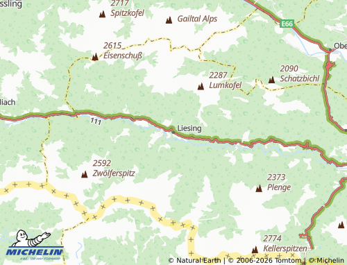 MICHELIN Liesing map - ViaMichelin
