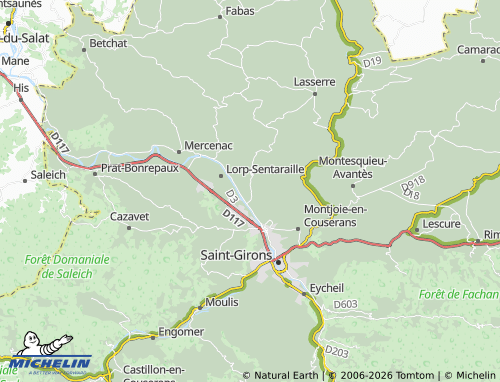 MICHELIN Gajan map - ViaMichelin